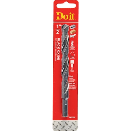 All-Source 1/2 In. Black Oxide Drill Bit 326031DB